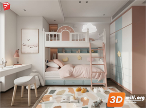 Children Room Scenes  Skp FIles 